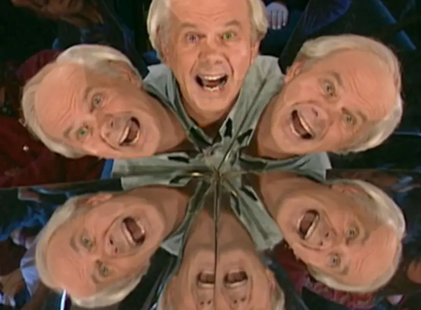 A kaleidoscope image of Ian Stewart