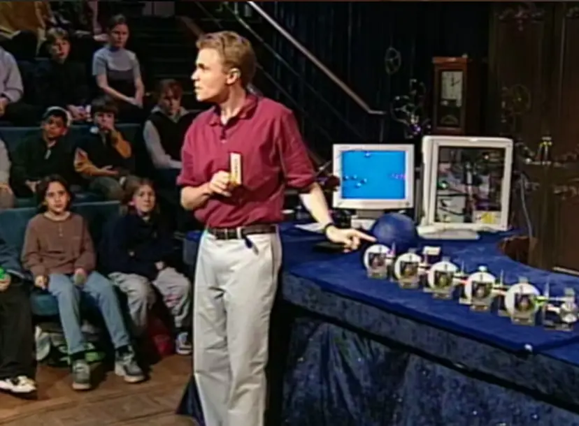 A still from the 1999 CHRISTMAS LECTURE