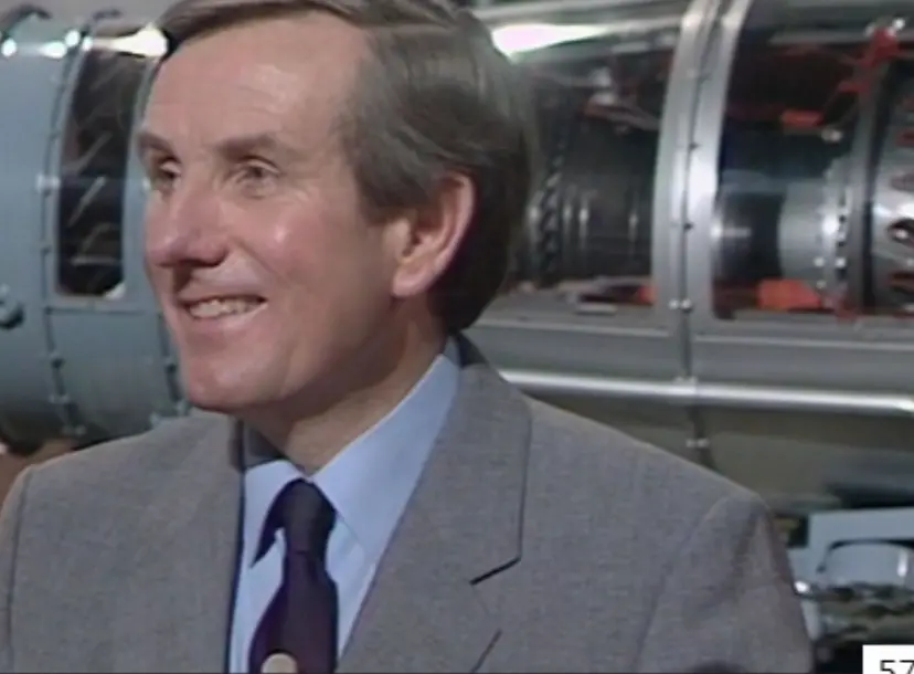 Leonard Maunder smiling in the Ri theatre