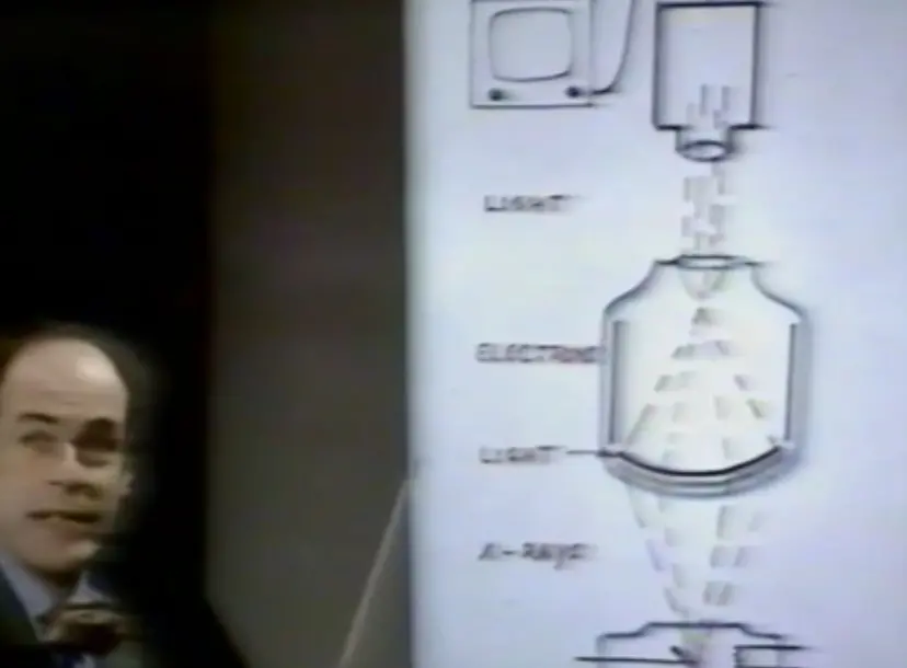 A still from the 1975 CHRISTMAS LECTURES