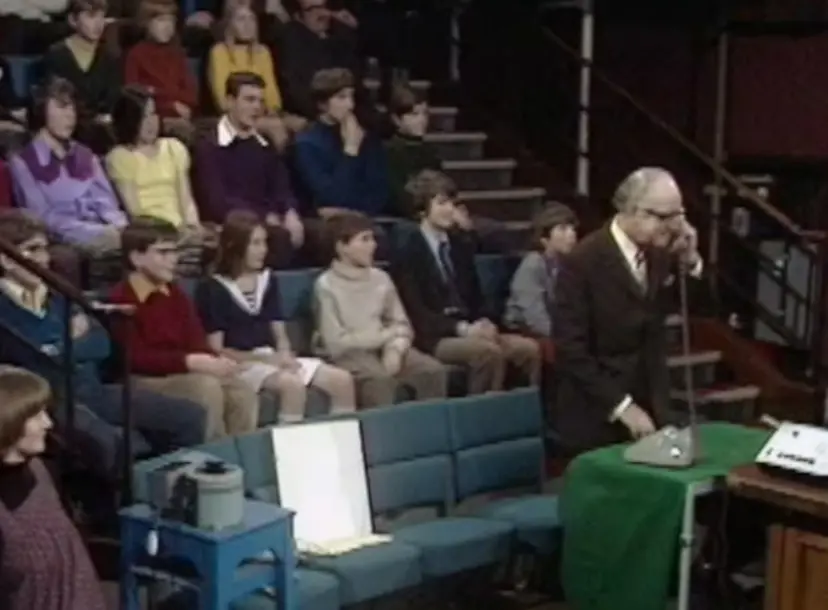 A still from the 1972 CHRISTMAS LECTURE
