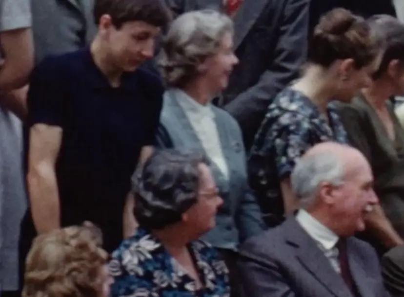 A crowd of people
