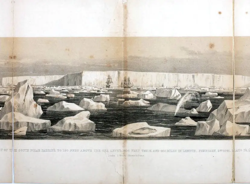 The Ross Ice Shelf, named in honour of Captain Ross’ expedition.