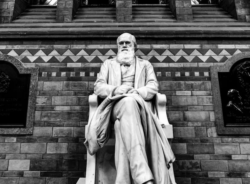 Sculpture of Charles Darwin