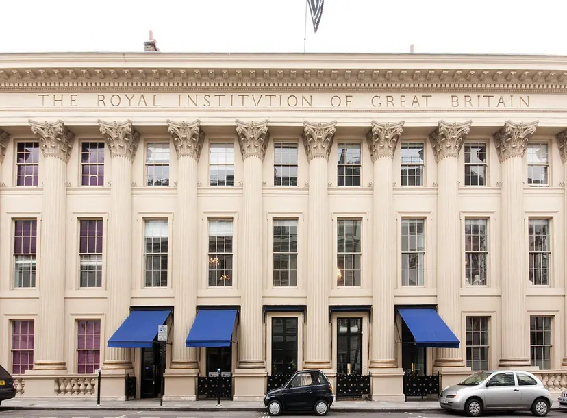 The facade of the Royal Institution building