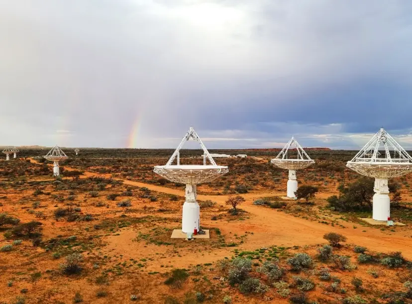 Satellites in the Australian desert