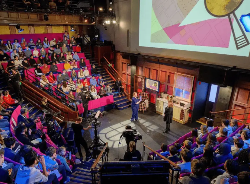 Photograph of one of the Christmas Lectures.