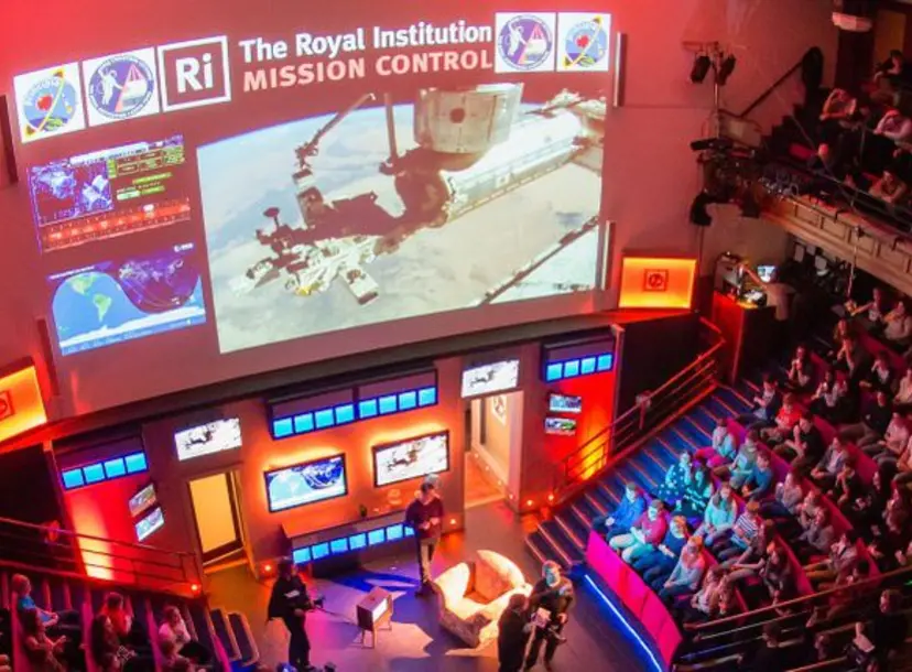 The set for the 2015 CHRISTMAS LECTURES 'How to survive in space'