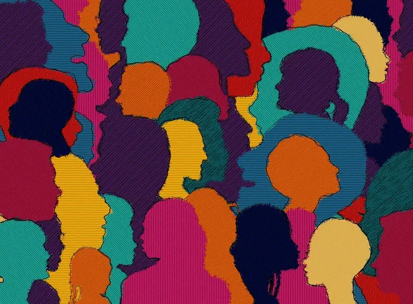 Image of colourful silhouettes
