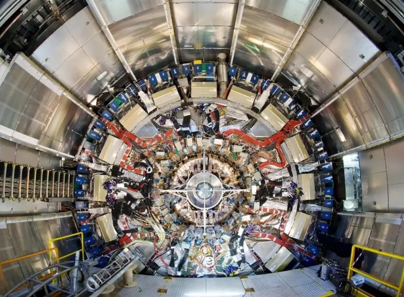 The inside of the equipment at CERN