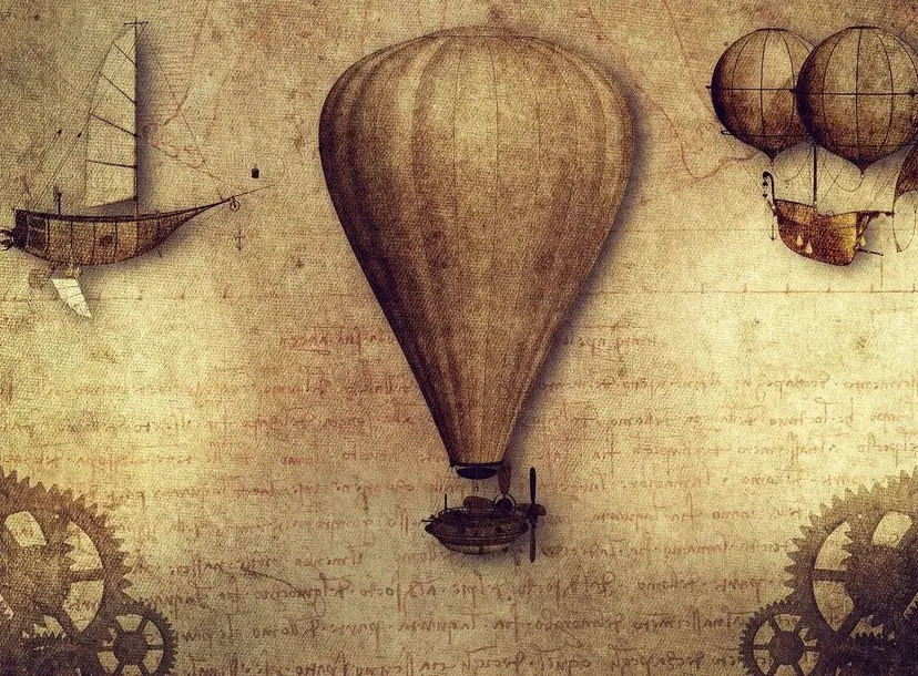 Image of Da Vinci style drawings
