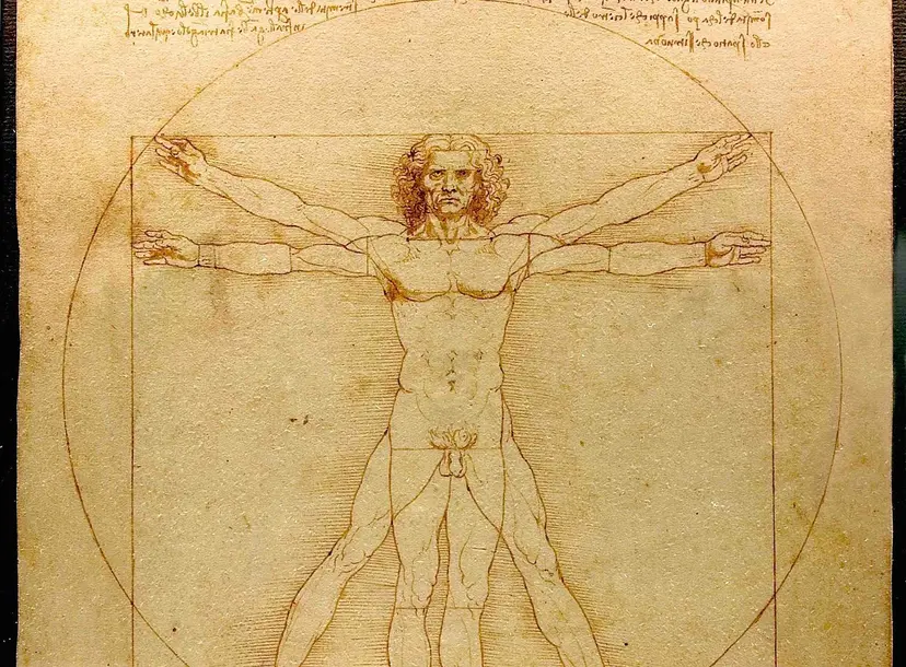 Image of the Vitruvian Man by Da Vinci