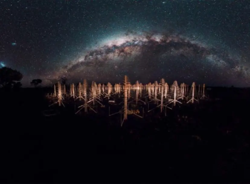 The world's largest radio telescope in the Australian outback