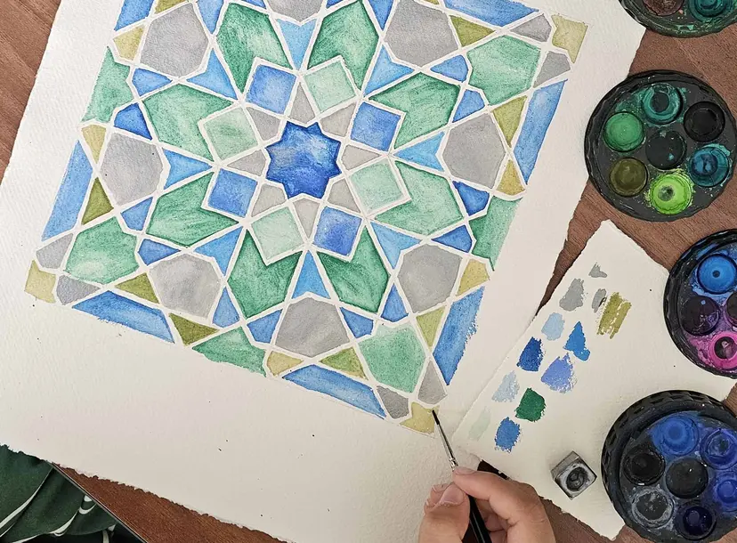 Drawing painting Geometry
