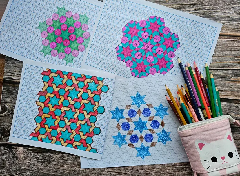 Drawing Islamic Geometric Patterns (ages 7-8) - C Samira Mian SMALL.