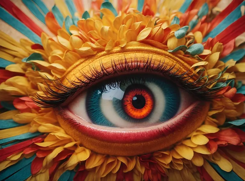 A colourful eye