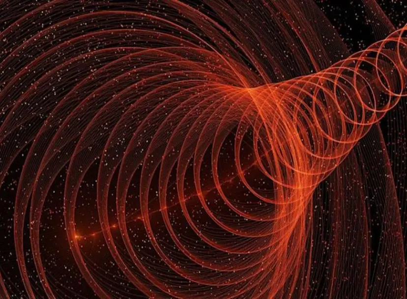Ultrasound beams dissipating into the universe