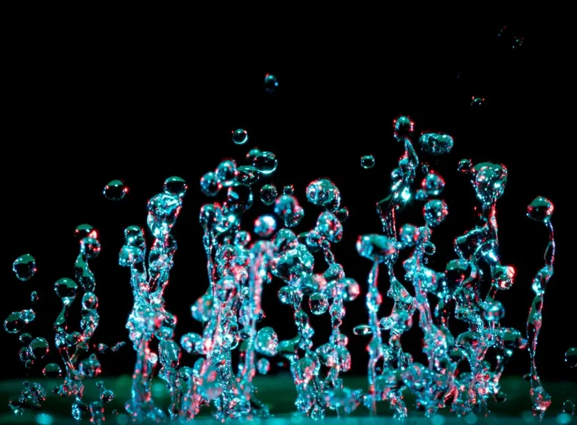 Image of abstract water droplets