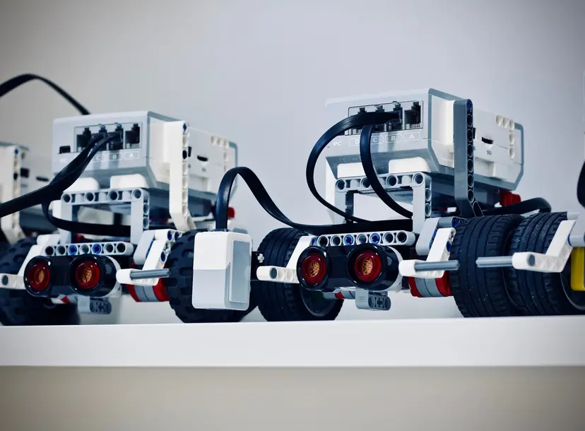 Robots lined up