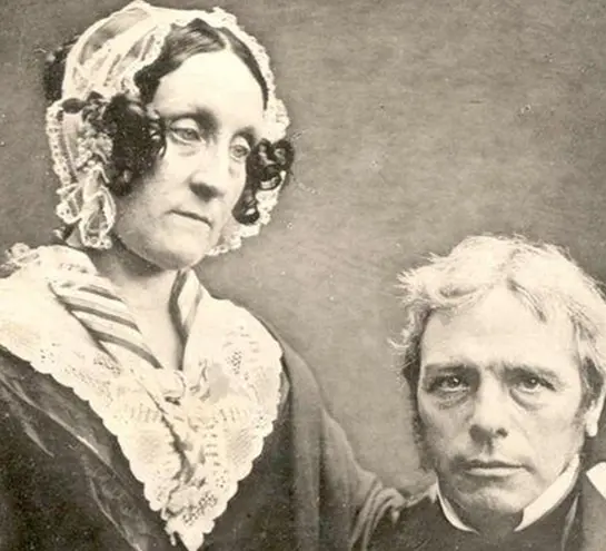 Sarah Faraday next to Michael Faraday