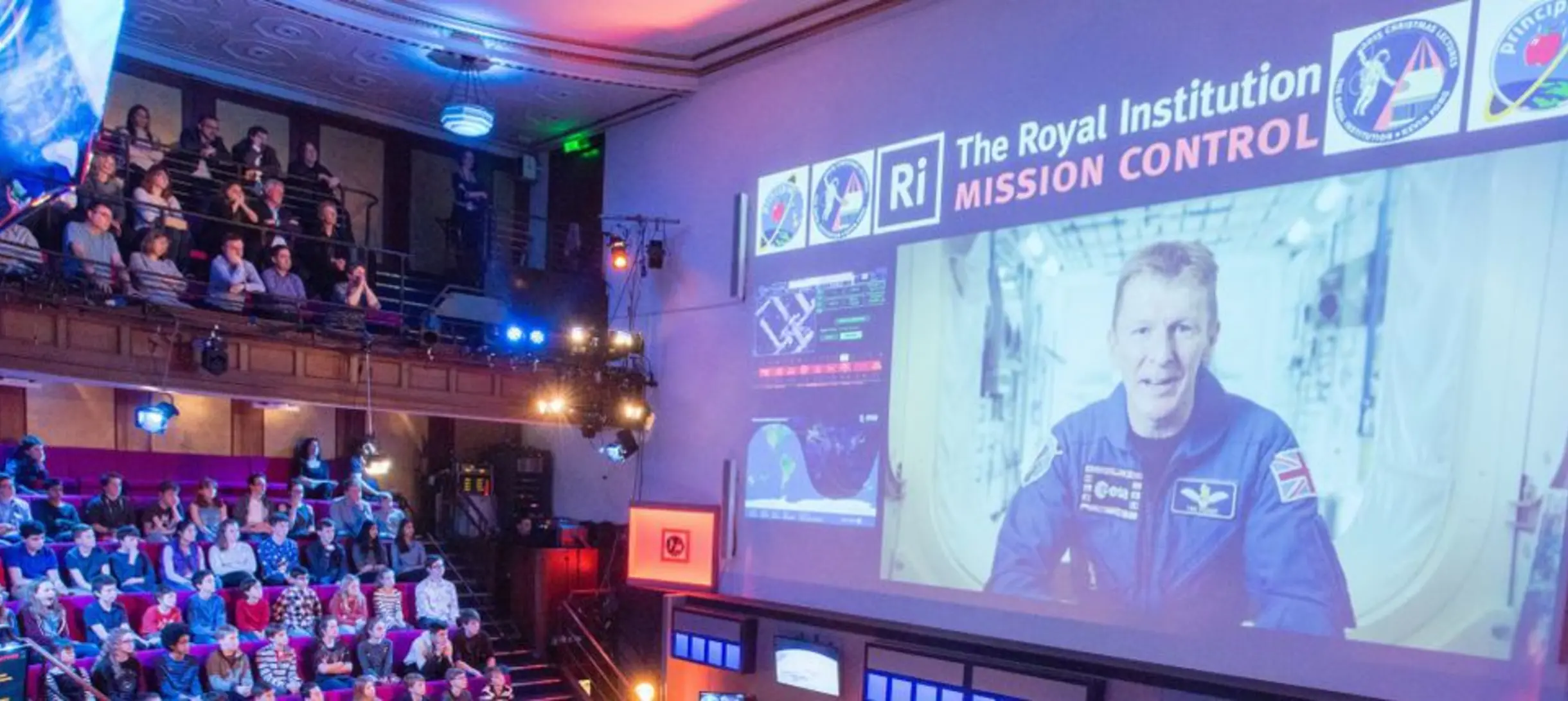 British ESA astronaut Tim Peake taking part in the 2015 CHRISTMAS LECTURES