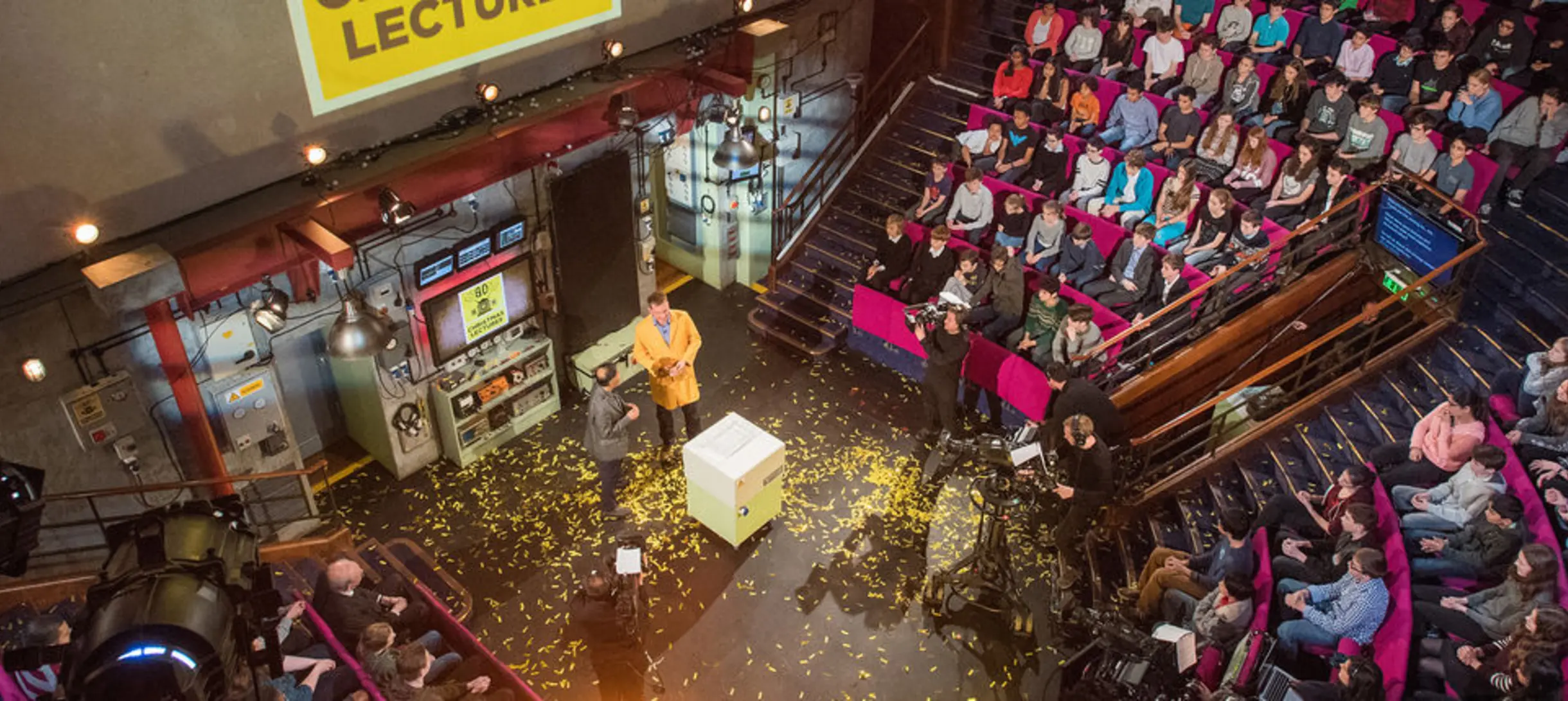 Dr Peter Wothers MBE (2012) in his iconic yellow lab coat