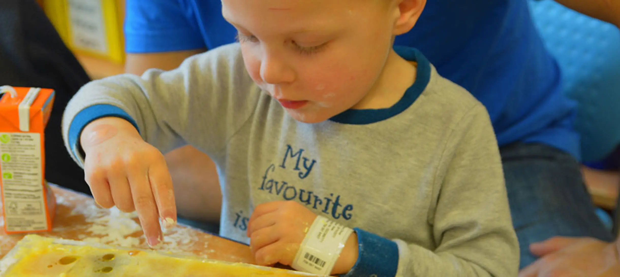 Patient Oliver having fun with ExpeRimental activities