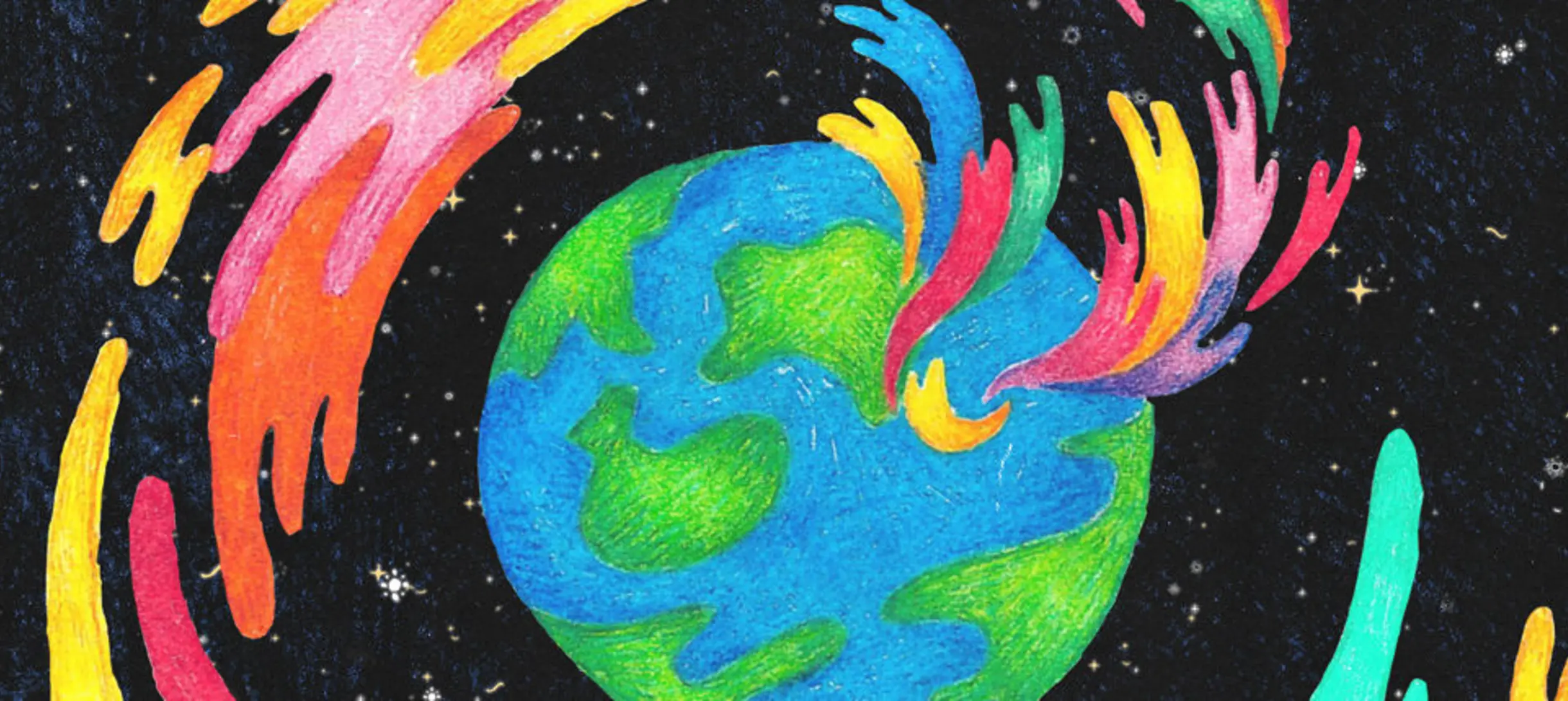 Planet Earth from space.