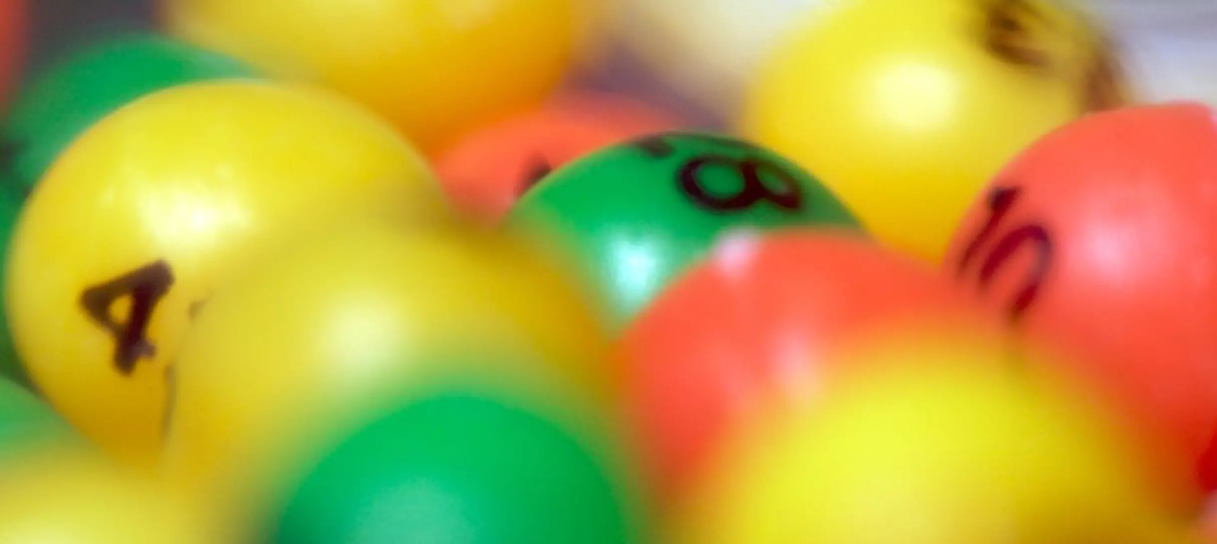 pile of bingo balls 