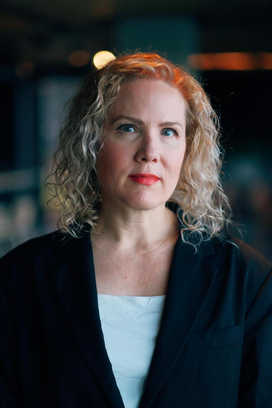a person is looking at the camera