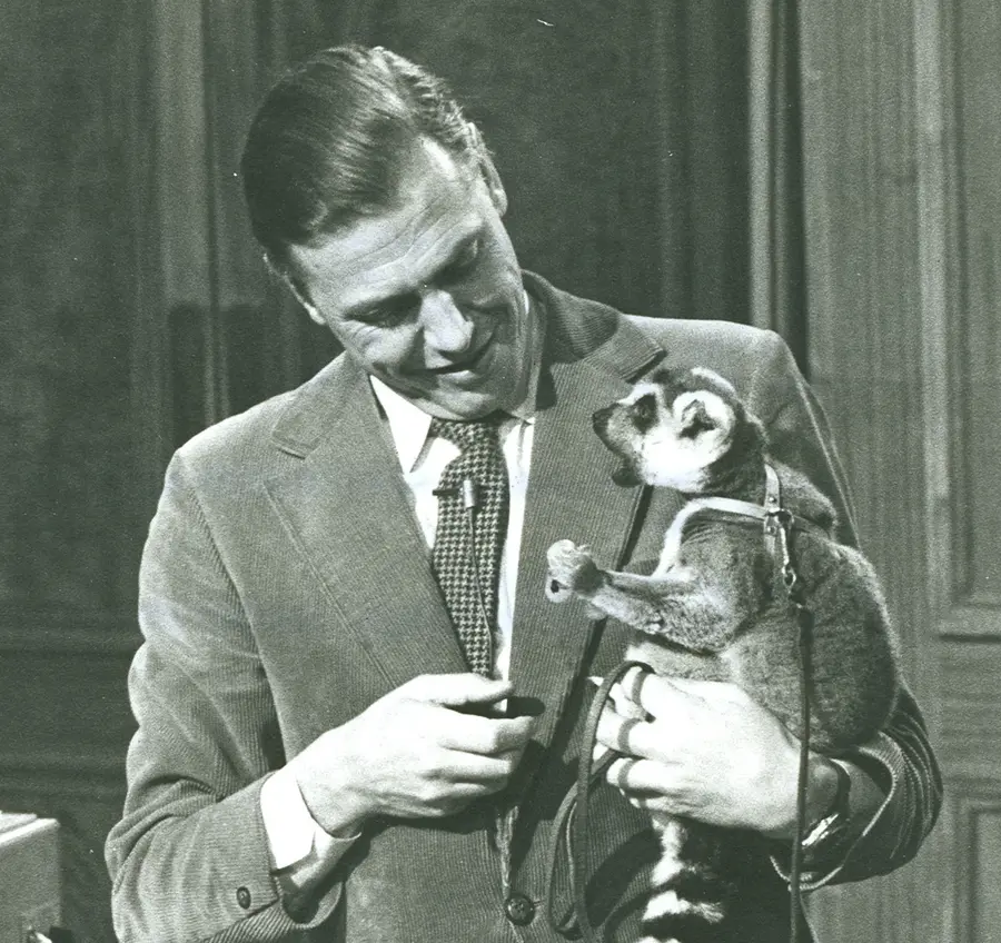 David Attenborough at the 1973 Christmas Lectures