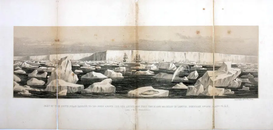 The Ross Ice Shelf, named in honour of Captain Ross’ expedition.