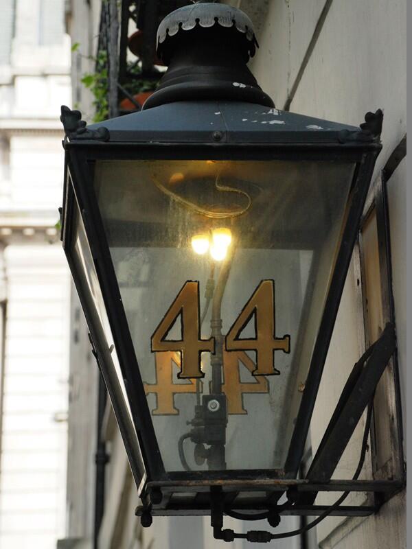 A Gas Light at Crown Passage in London