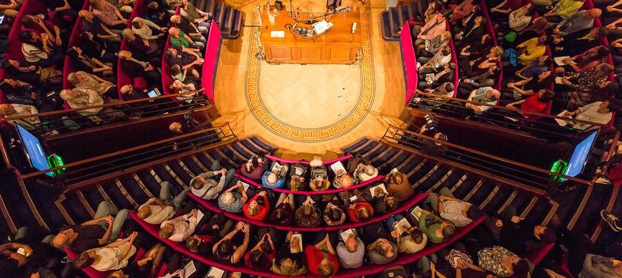 The Faraday Theatre seen from above