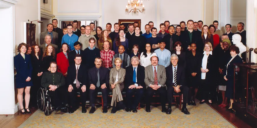 Staff in the Davy Faraday Research Laboratory in the late 90s/early 00s. 