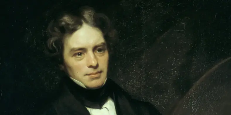 A painting of Michael Faraday in 1841-42