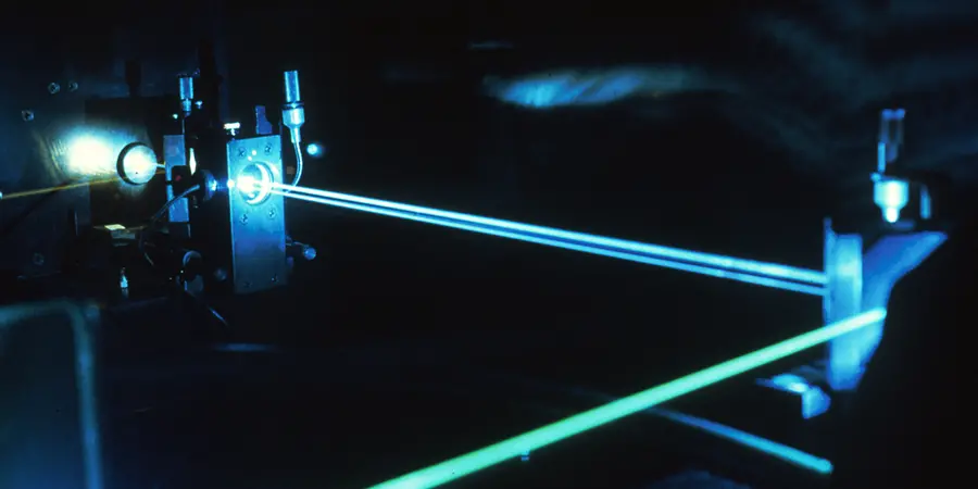 A blue/green argon ion laser