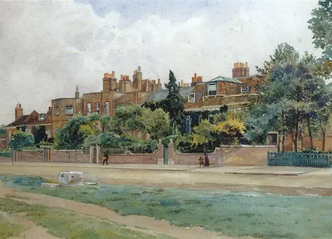 houses on a river bank