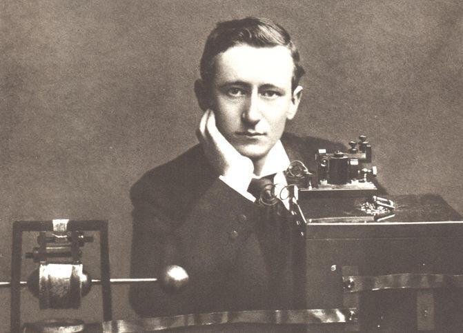 Photograph of Guglielmo Marconi (1874-1937), Italian inventor and electrical engineer and often described as the "nventor of radio.