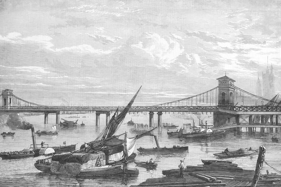 Sketch of Hungerford Bridge