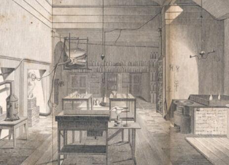 A sketch of William Thomas Brande's laboratory