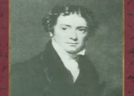 A photograph of a young Michael Faraday
