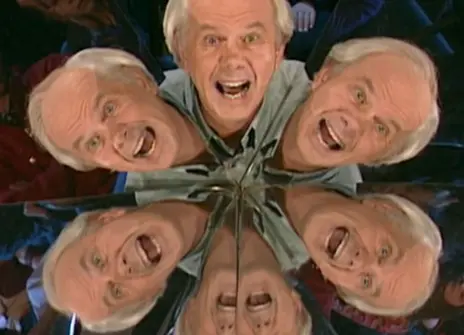 A kaleidoscope image of Ian Stewart