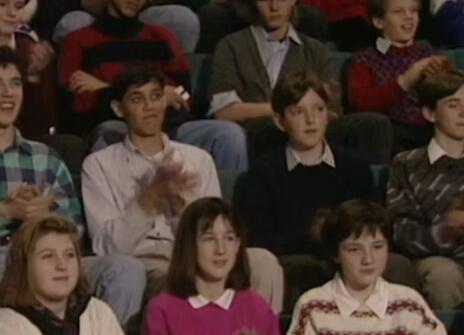 An audience of children