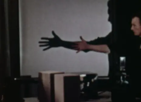 A still from one of Lawrence Bragg's lectures