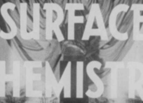 A still from the Soap Films collection, which reads 'SURFACE CHEMISTRY'