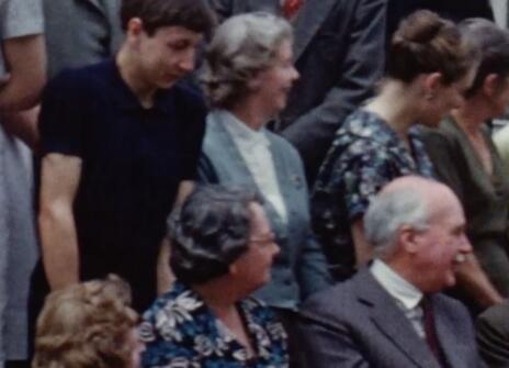 A crowd of people