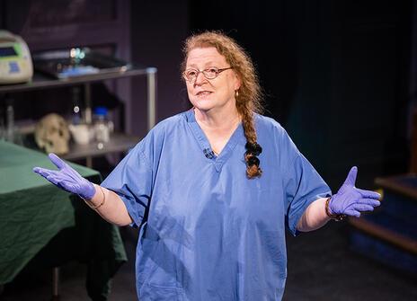 Dame Sue Black in the first Ri 2022 Christmas lecture