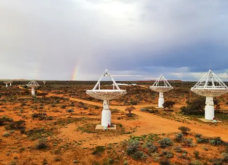 Satellites in the Australian desert