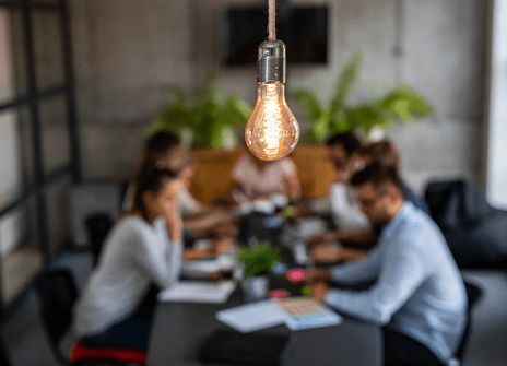People sitting around a table working